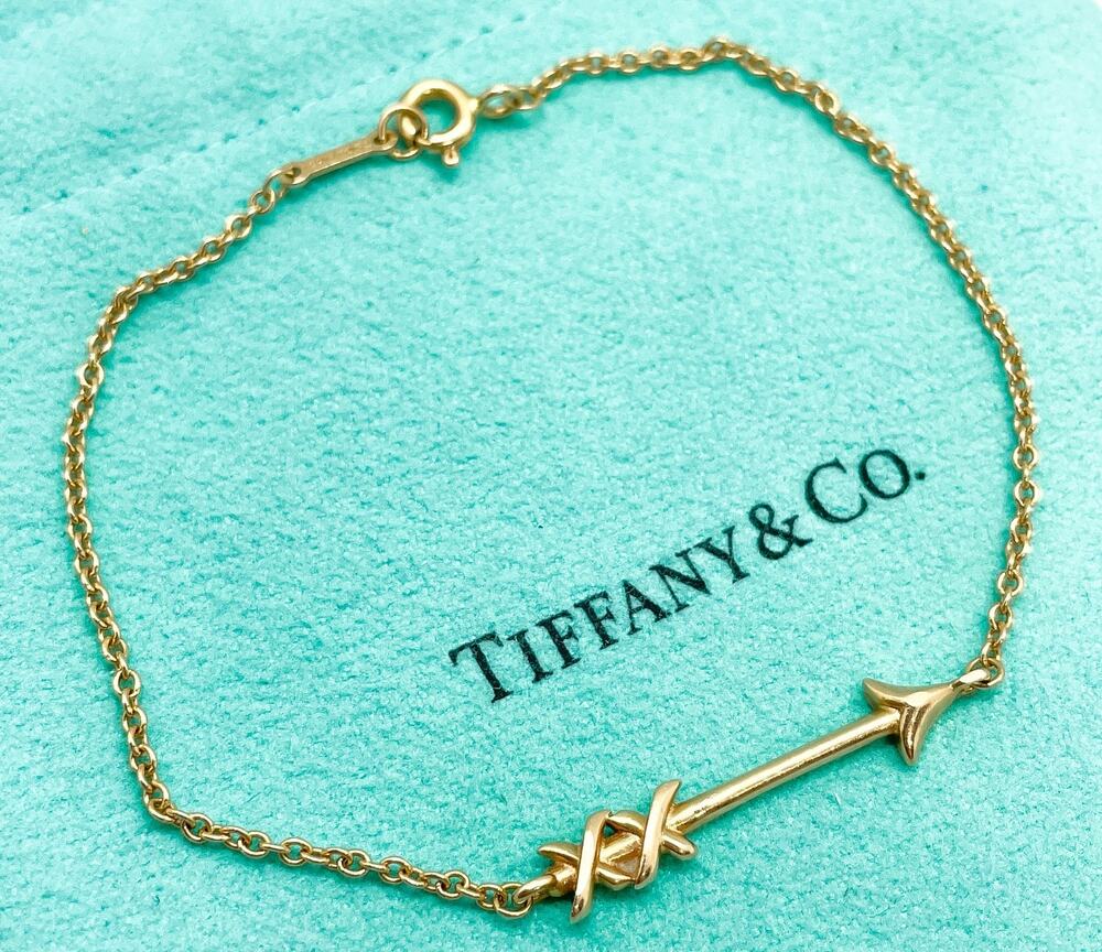 Tiffany & Co. Paloma Picasso Cupid's Arrow Bracelet 18K Rose Gold 6.75"